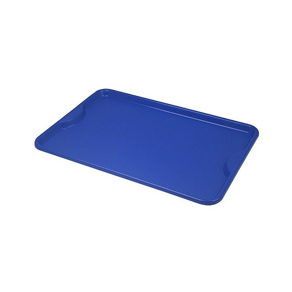 Bandeja Plástica Azul Self-Service 48x33cm S400 Kit 50 pçs