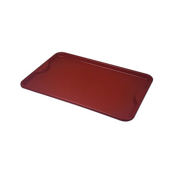 Bandeja Plástica Vermelha Self-Service 48x33cm S400 Kit 50 pçs