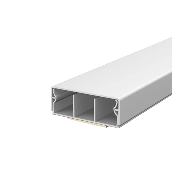 Canaleta 40x15mm C/ Fita Adesiva e Divisória 2m Branca Durin