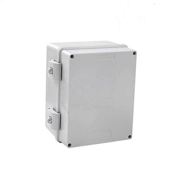 Caixa STANDARD Cinza Tampa Opaca IP66 Rohdina 190x150x110mm