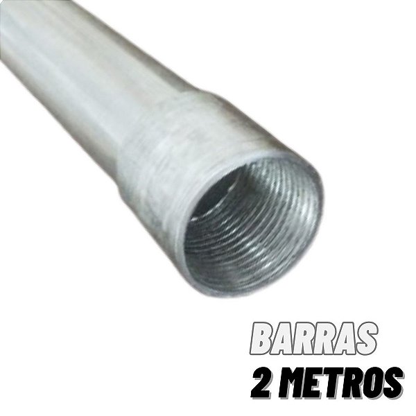 Tubo Eletroduto Condulete Galvanizado 3/4'' Barra de 2 Metros