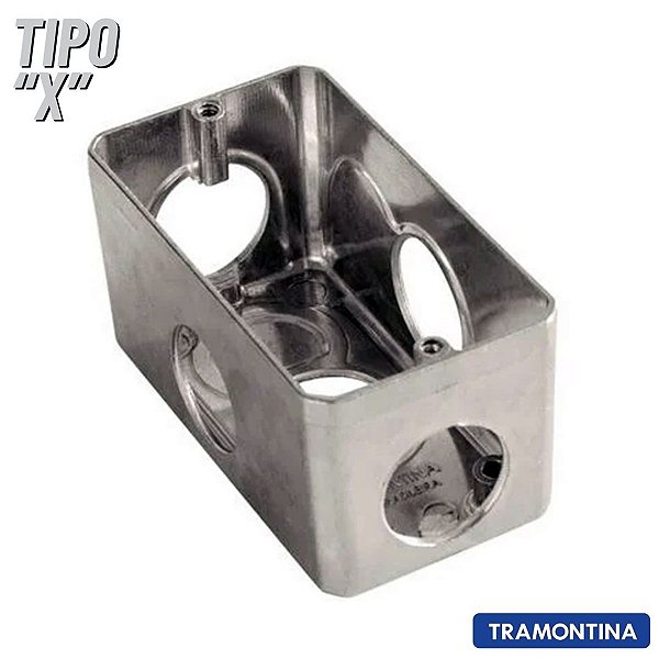 Caixa Múltipla Condulete 3/4'' Tramontina Alumínio Tipo X