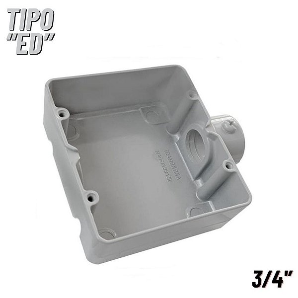 Condulete Duplo Alumínio Tipo ED 3/4'' Tramontina
