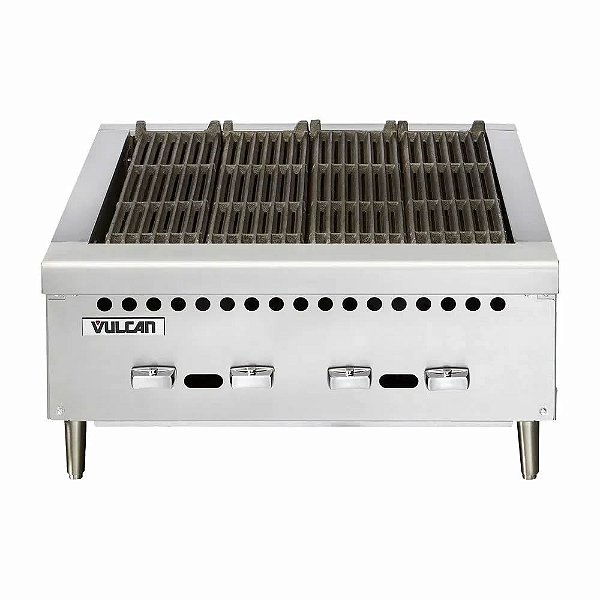 Charbroiler a Gás Vulcan VCRB25 - 4 Controles/Grelhas Individuais Por Seção GLP/GN