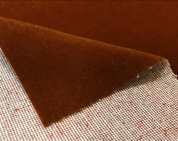 Veludo Flocado Embalagem e Decoração - Marrom Café