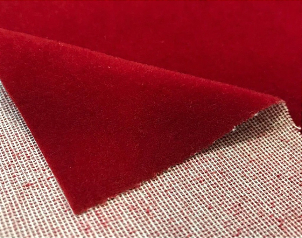 Veludo Flocado Embalagem e Decoração - Vermelha