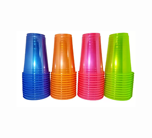 Copo  Neon 300ML 25 uni