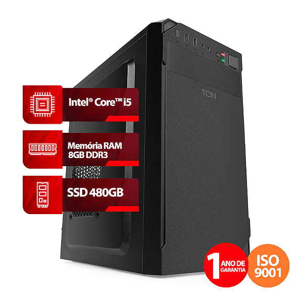 Computador Intel® Core™ I5 de 4ª Geração, RAM de 8GB, SSD 480GB, Linux | TCN