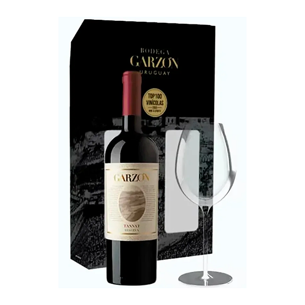 Kit Vinho Garzon Tannat Reserva 750ml + 1 Taça