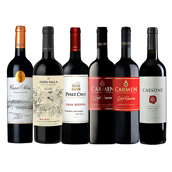 Kit Tops da América do Sul - 6 garrafas