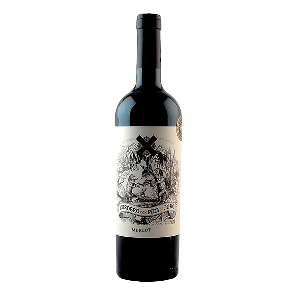 Vinho Cordero con Piel de Lobo Merlot 750ml
