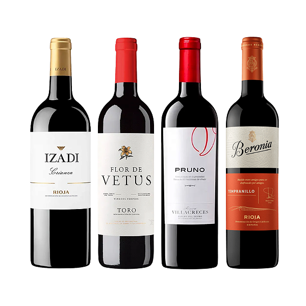 Kit Tops da Espanha - 4 garrafas