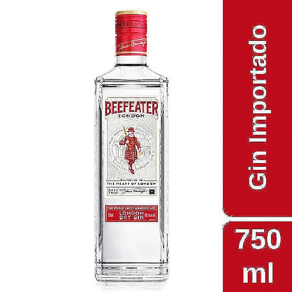 GIN BEEFEATER 750ML - Compre Bebidas Online - Whisky, Vodka, Tequila ...