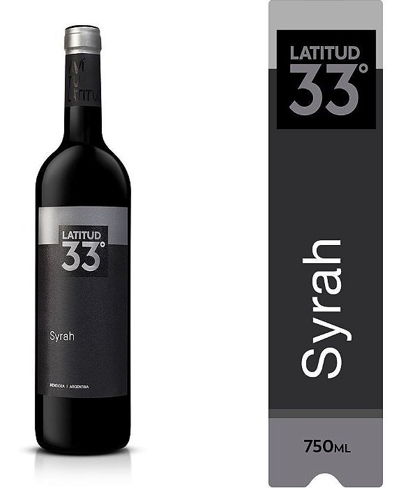 Vinho Latitud 33 Syrah 750ml