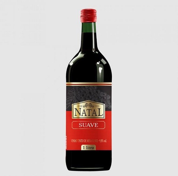 Vinho Natal Tinto Suave 1000ml