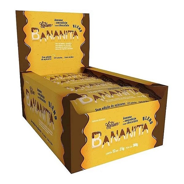 Bananita Blend Amendoim E Chocolate Zero 12 Uni Latam Fit