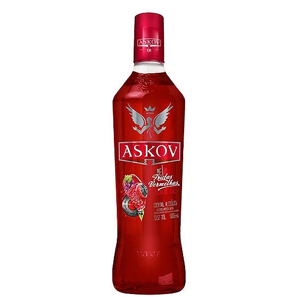 Vodka Askov Frutas Vermelhas Garrafa De 900ml