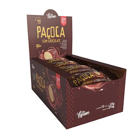 Latam Fit Pacoca Com Choco Zero Açúcar 12 Unidades