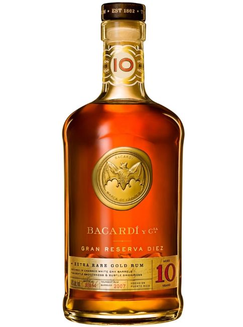 RUM GRAN RESERVA DIEZ 10A BACARDI 750ML