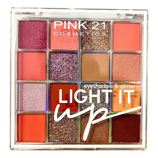 Paleta de Sombras Light It Up 16 Cores Pink 21 Cor: 2