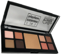 Paleta Sombras 8 cores+Iluminador Miss France Cor 03