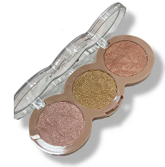 Trio de Iluminador Sugar Glow Cor C Sarah`s Beauty