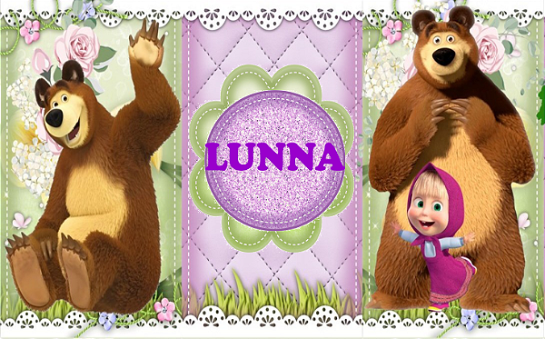 Kit festa personalizada tema Masha e urso