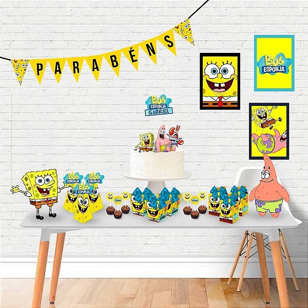 Kit festa Bob esponja personalizado