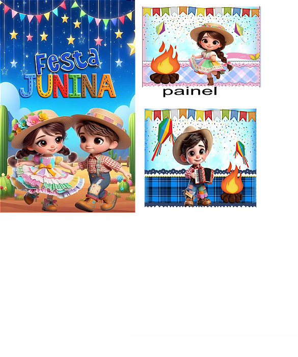 kit decoração festa junina