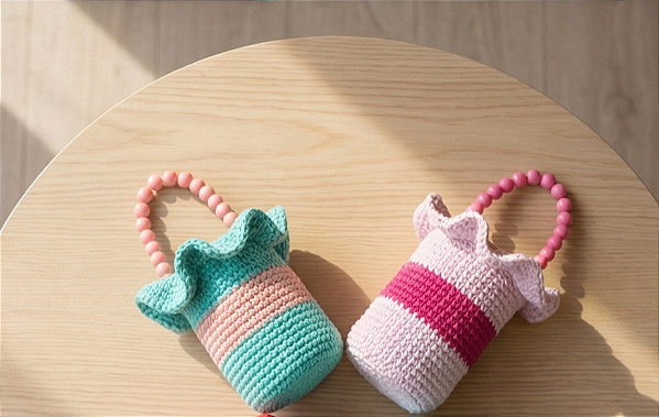 bolsa croche porta garrafa de água