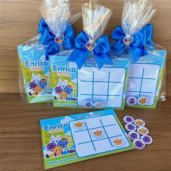 0 jogo da velha lembrancinha personalizada