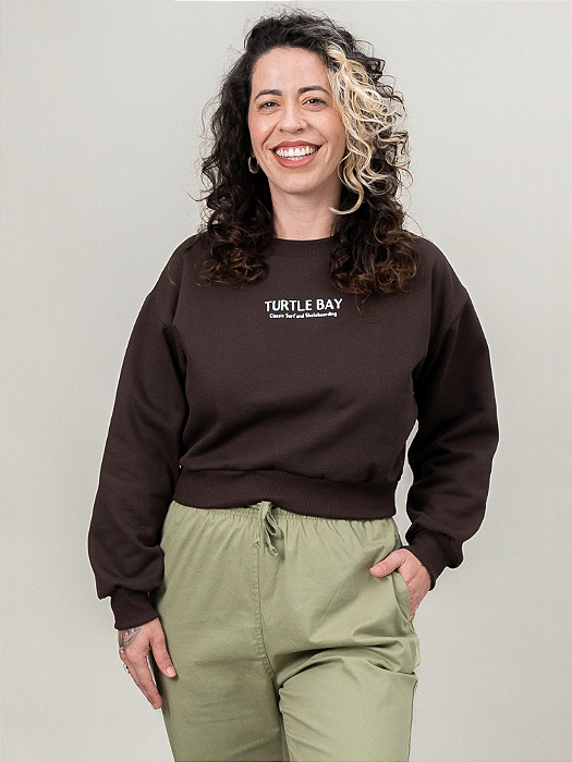 Cropped Moletom Original Brown