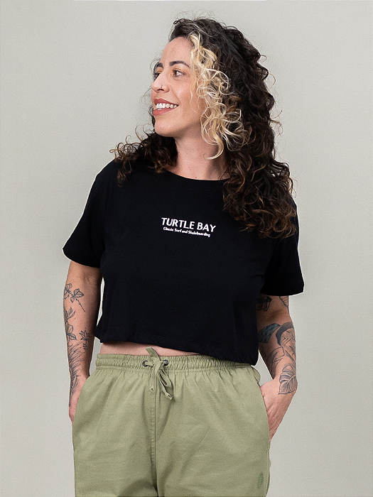 Cropped Turtle Original Black