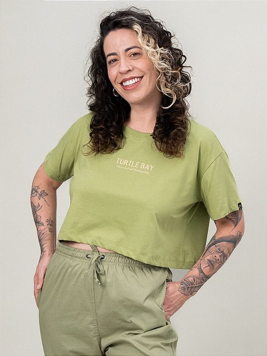 Cropped Turtle Original Green