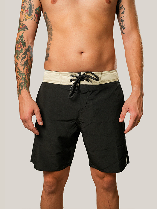 Boardshorts Preto & Areia