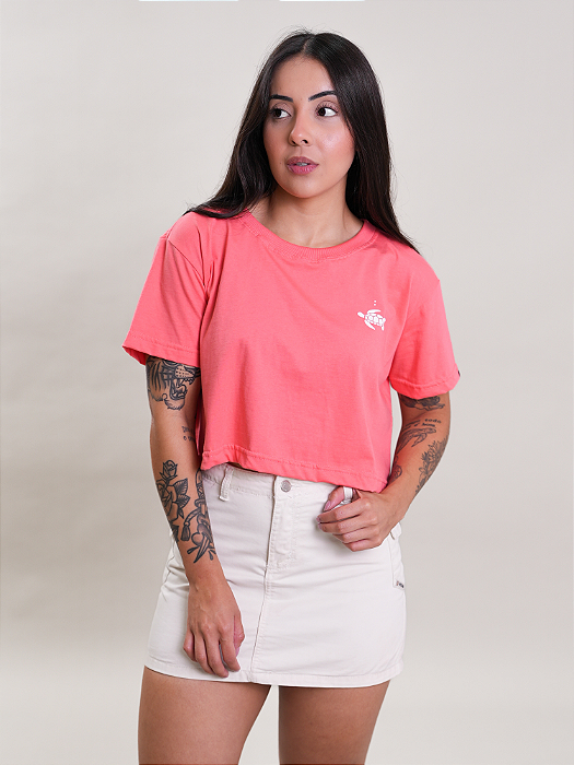 Cropped Turtles Pêssego