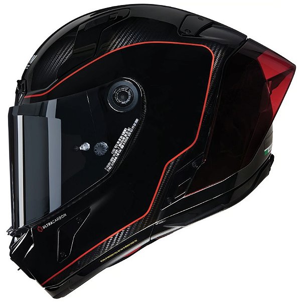 Capacete Nolan X-804 RS Ultra Carbon Asso Di Picche Carbono / Preto / Vermelho