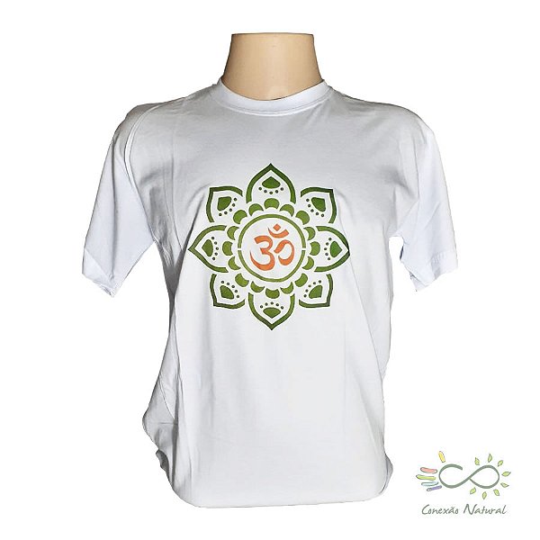 Camiseta 100% algodão estampa Mandala