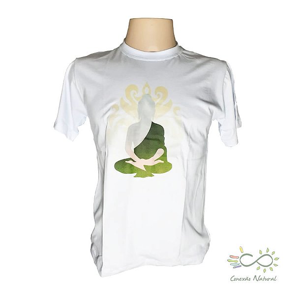 Camiseta 100% algodão estampa Buda