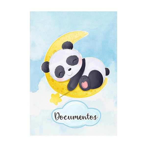 Porta Documentos Panda Neutro III