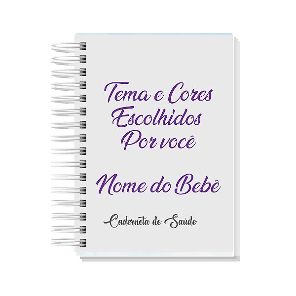 Caderneta de Saúde/Vacinação com Cores e Temas de sua preferência