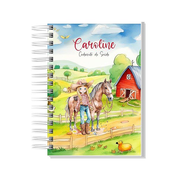 Caderneta de Saúde/Vacinação Fazendinha Menina