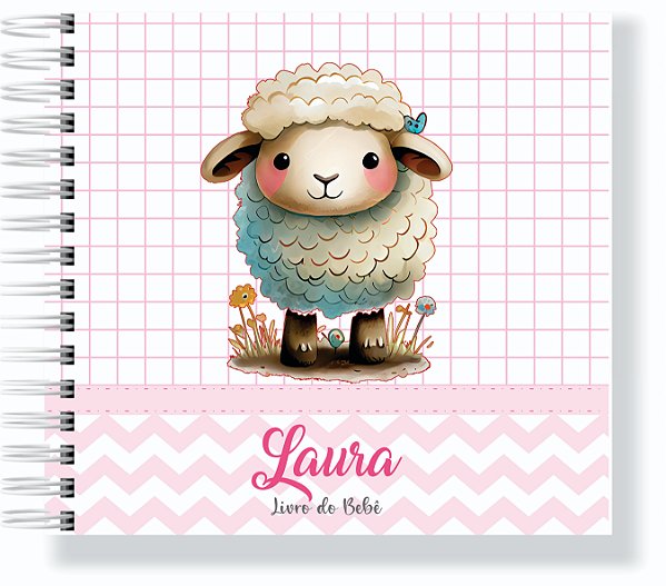 Livro do Bebê Ovelhinha Rosa Menina