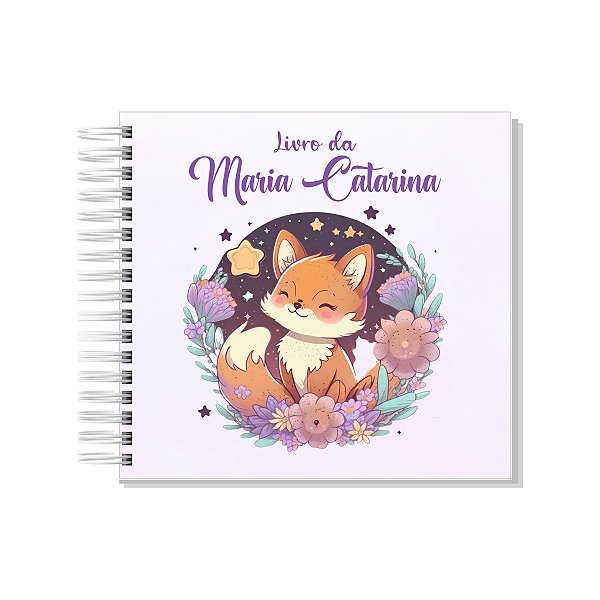 Livro do Bebê Raposinha Lilás Menina