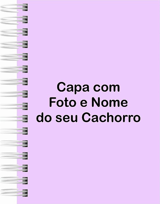 Caderneta Pet Cachorro com Foto e Nome