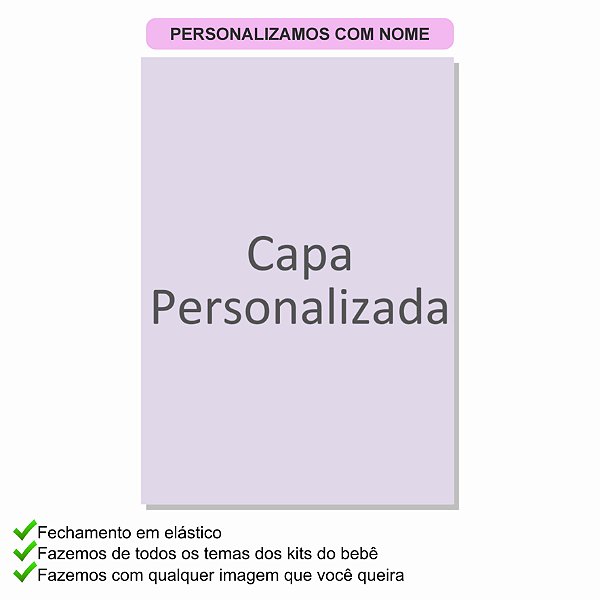 Pasta de Documentos Personalizada A4 (21,00cm x 30,00cm)