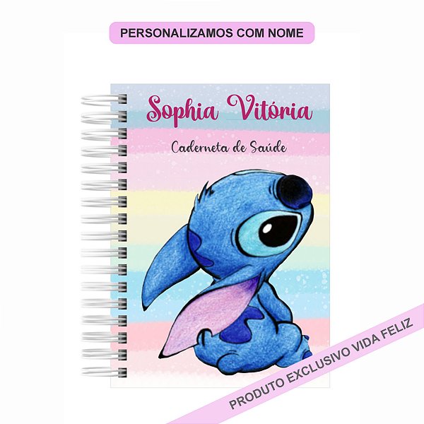 Caderneta de Saúde/Vacinação Stitch Menina