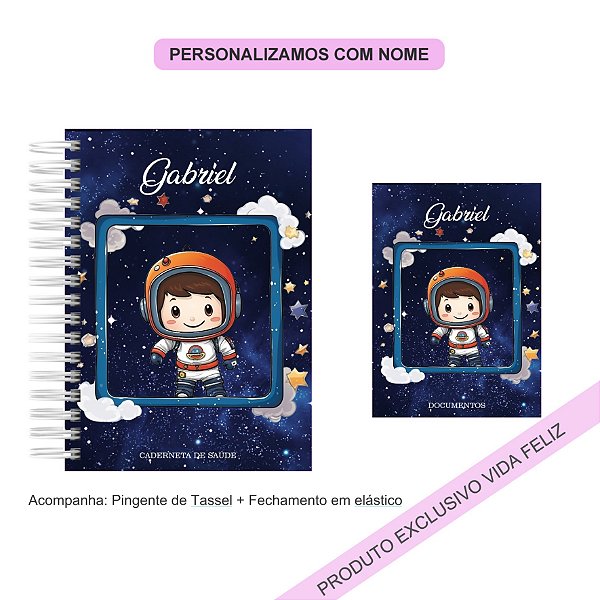Porta Documentos + Caderneta de Saúde Astronauta