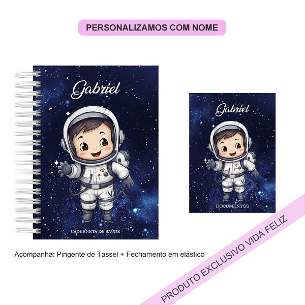 Porta Documentos + Caderneta de Saúde Astronauta