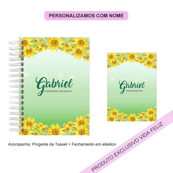 Porta Documentos + Caderneta de Saúde Girassol